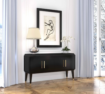 TOM - Wood veneer sideboard with doors by Guerra Vanni - view 3